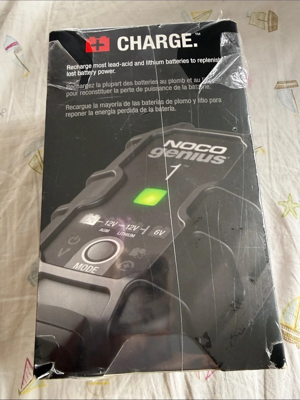 Genius 1 Battery Charger & Maintainer - Black